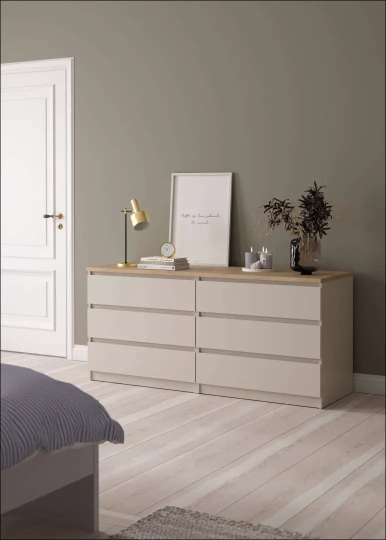 Komoda SI2491 - €145 Save 50% 100-200, __label:Pristatymas 1-2 d.d., color-ruda, color-smelio, komodos miegamojo