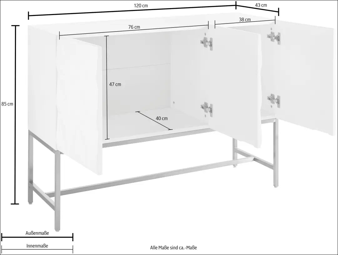 Komoda SI2493 - €110 Save 65% 100-200, __label:Pristatymas 1-2 d.d., color-auksine, color-balta, material-mdf €100