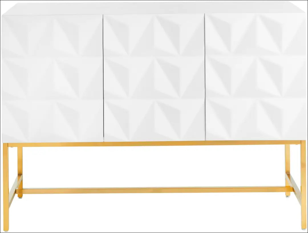 Komoda SI2493 - €110 Save 65% 100-200, __label:Pristatymas 1-2 d.d., color-auksine, color-balta, material-mdf €100