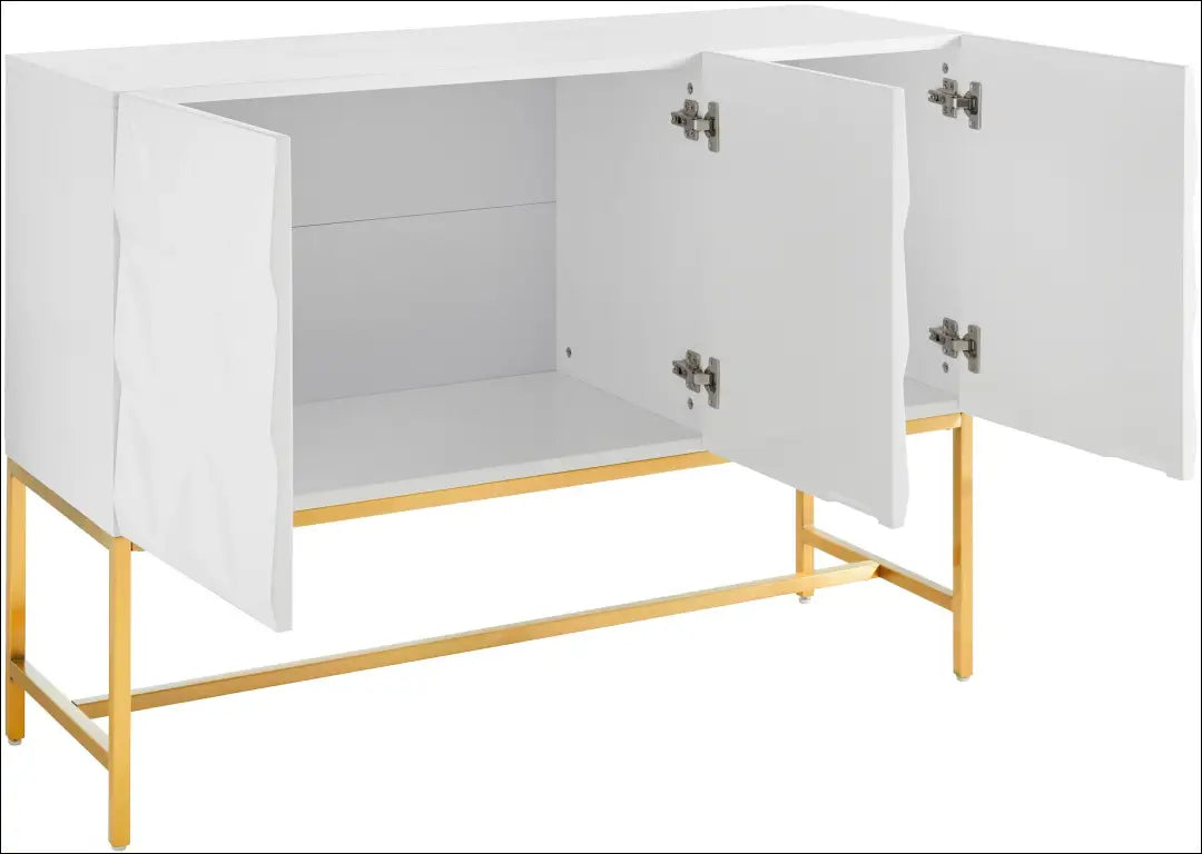 Komoda SI2493 - €110 Save 65% 100-200, __label:Pristatymas 1-2 d.d., color-auksine, color-balta, material-mdf €100