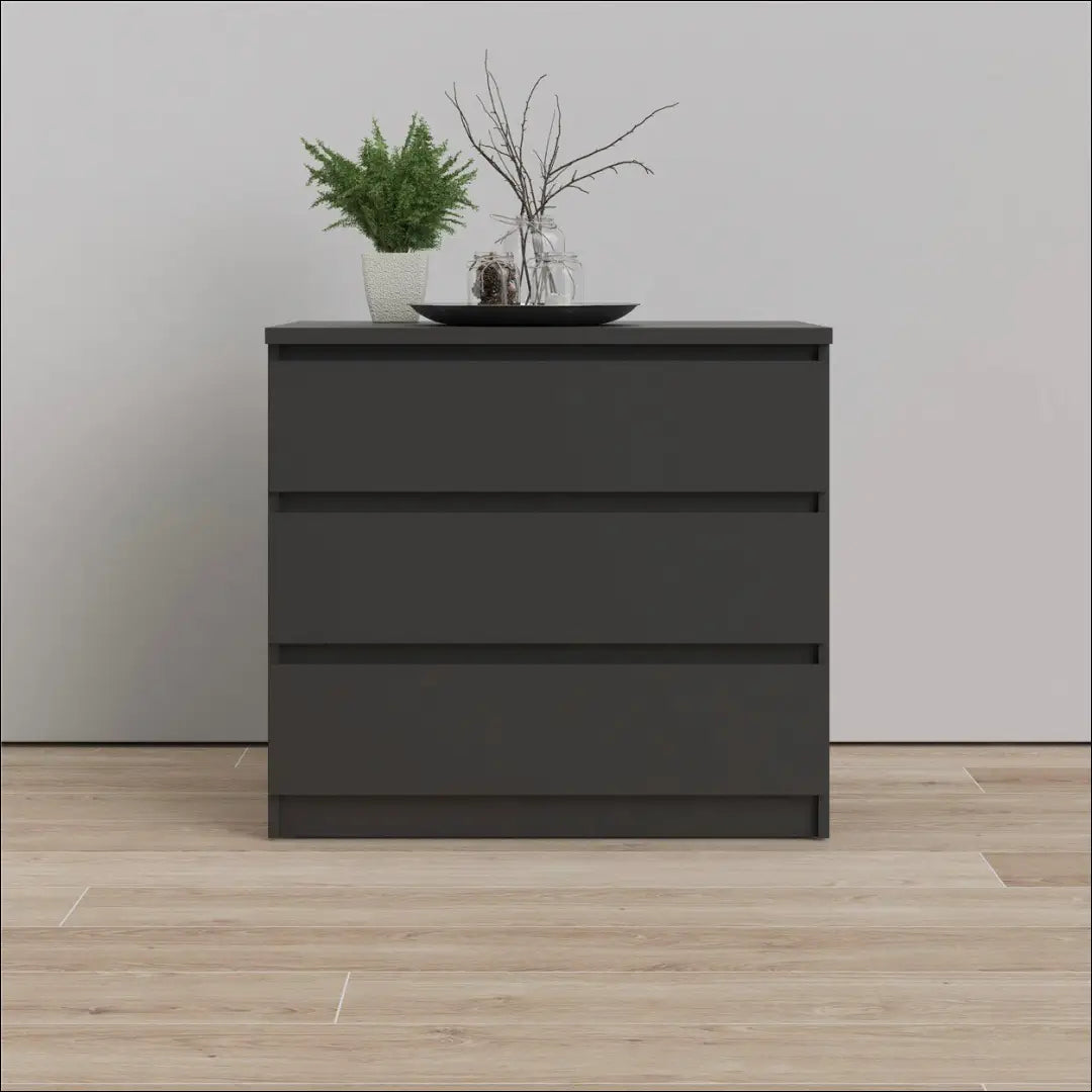 Komoda SI2496 - €35 Save 75% 25-50, __label:Pristatymas 1-2 d.d., color-juoda, material-mediena, pazeistas €25 to €50