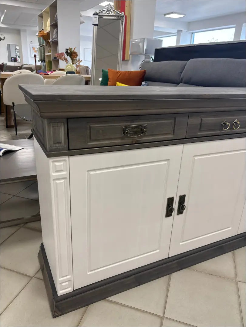 Komoda SI2500 - €280 Save 50% __label:Pristatymas 1-2 d.d., biuro-baldai, biuro-lentynos, color-balta, color-ruda Virš