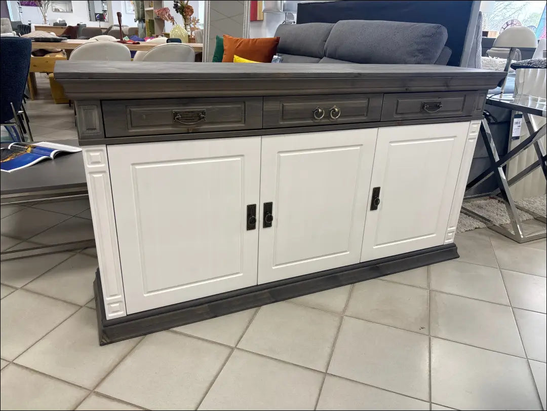 Komoda SI2500 - €280 Save 50% __label:Pristatymas 1-2 d.d., biuro-baldai, biuro-lentynos, color-balta, color-ruda Virš