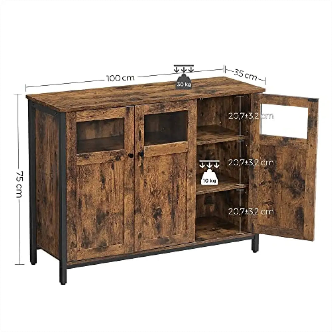 Komoda SM1118 - €207 Save 40% __label:Pristatymas 5-14 d.d., komodos, notouch30, over-200, song 100x35x75cm / Ruda