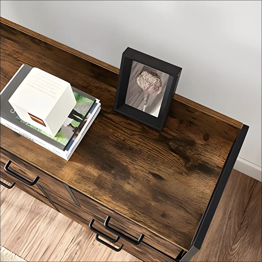 Komoda SM483 - €136 Save 40% 100-200, __label:Pristatymas 5-14 d.d., komodos, notouch30, song 98x28.5x85cm / Ruda