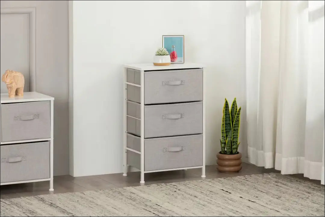 Komodėlė SI2460 - €25 Save 50% 25-50, __label:Pristatymas 1-2 d.d., color-balta, color-pilka, komodos Balta Dressers