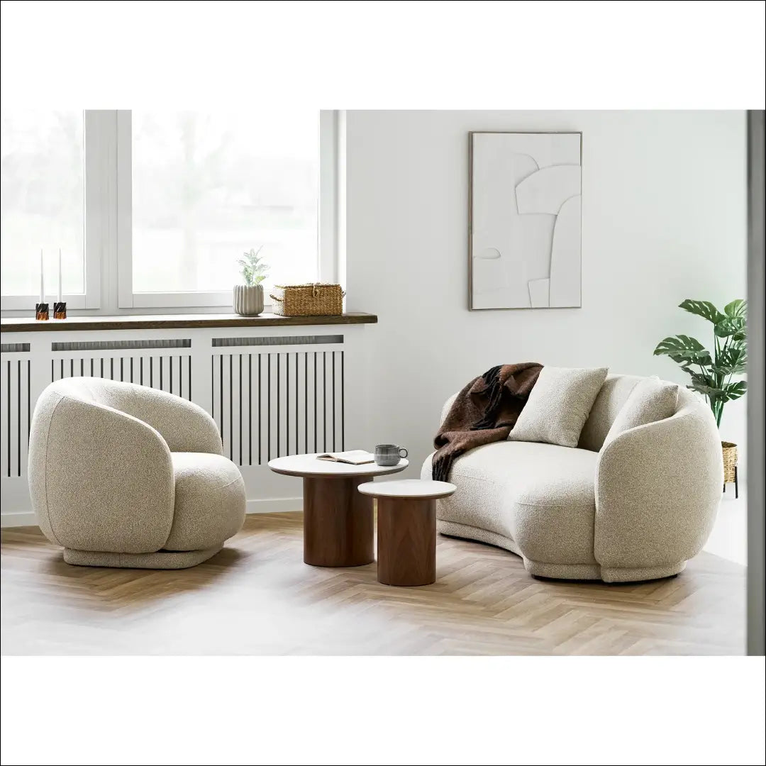 Komplektas 2,5 vietos sofa ir poilsio fotelis smėlio spalvos RD151 - €1,491 Save 15% __label:Pristatymas 5-14 d.d.,