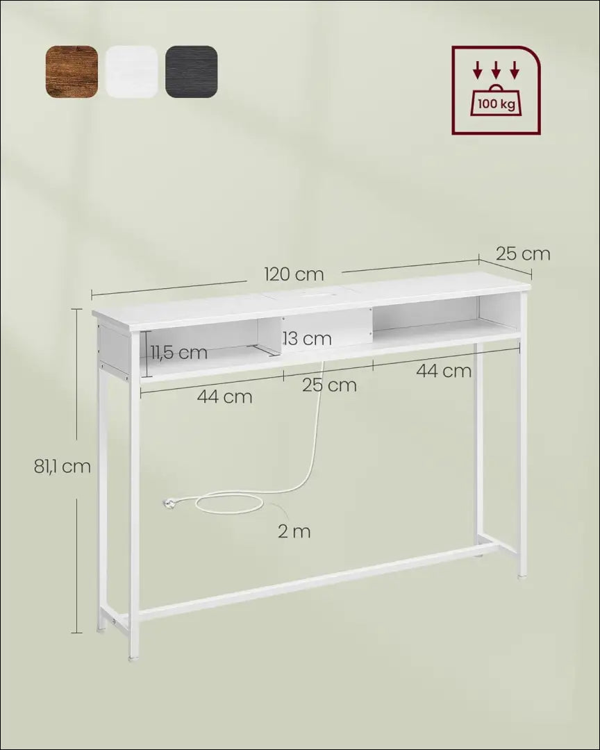 Konsolė SM392 - €97 Save 40% 50-100, __label:Pristatymas 5-14 d.d., konsoles, notouch30, song 120x25x81.1cm / Balta