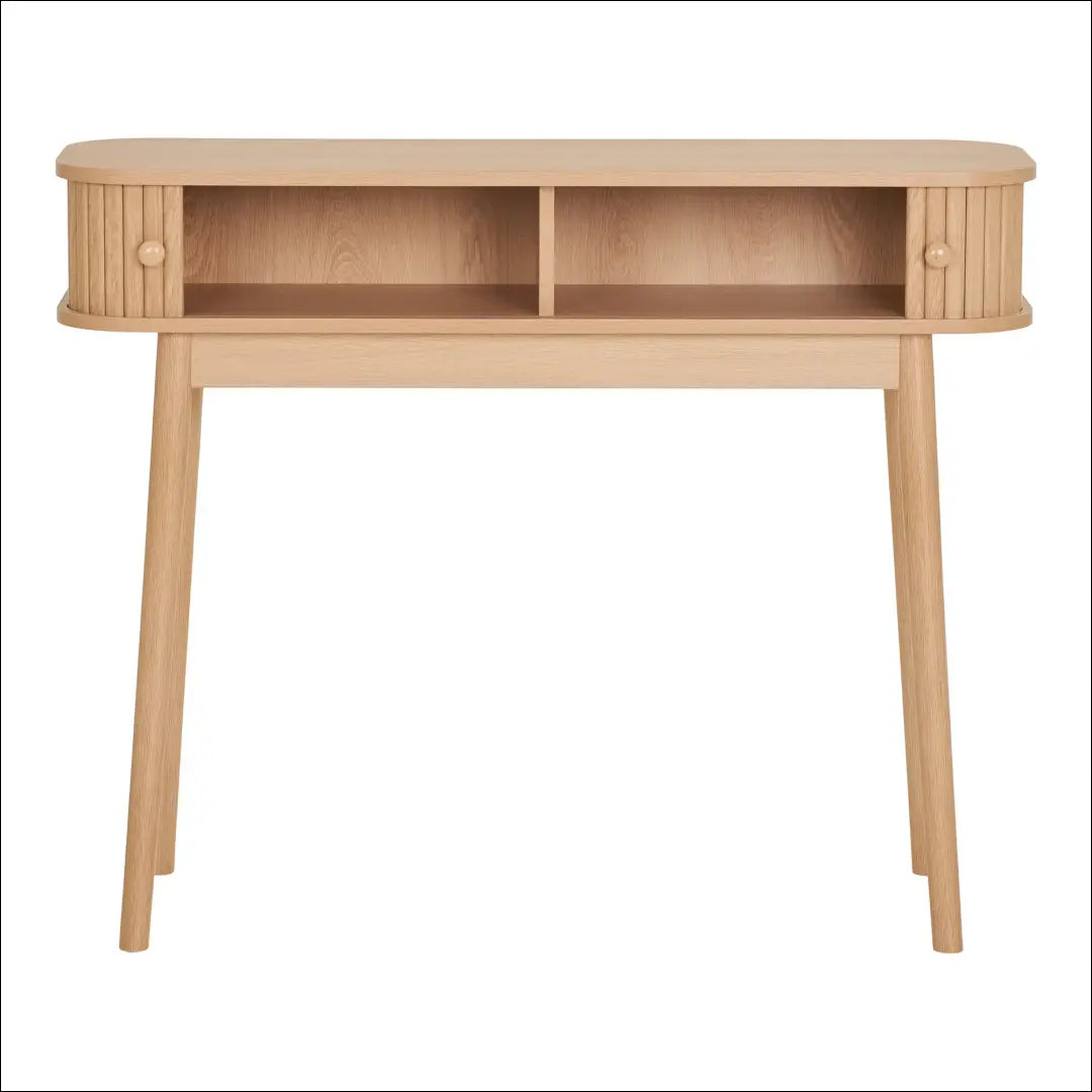 Konsolinis staliukas 2 durelės natūralios spalvos 100 x 30 80 cm RD464 - €160 Save 15% 100-200, Console tables,