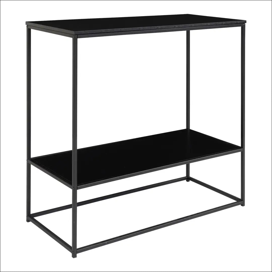 Konsolinis staliukas 2 lentynos juodas rėmas 80x36x80 cm RD456 - €82 Save 15% 50-100, Console tables, Juoda, nordic,