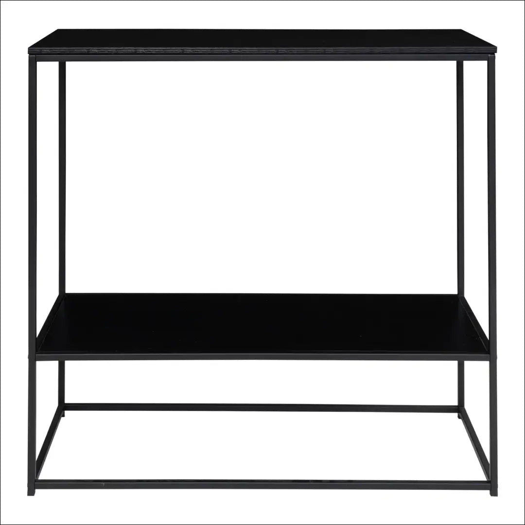 Konsolinis staliukas 2 lentynos juodas rėmas 80x36x80 cm RD456 - €82 Save 15% 50-100, __label:Pristatymas 5-14 d.d.,