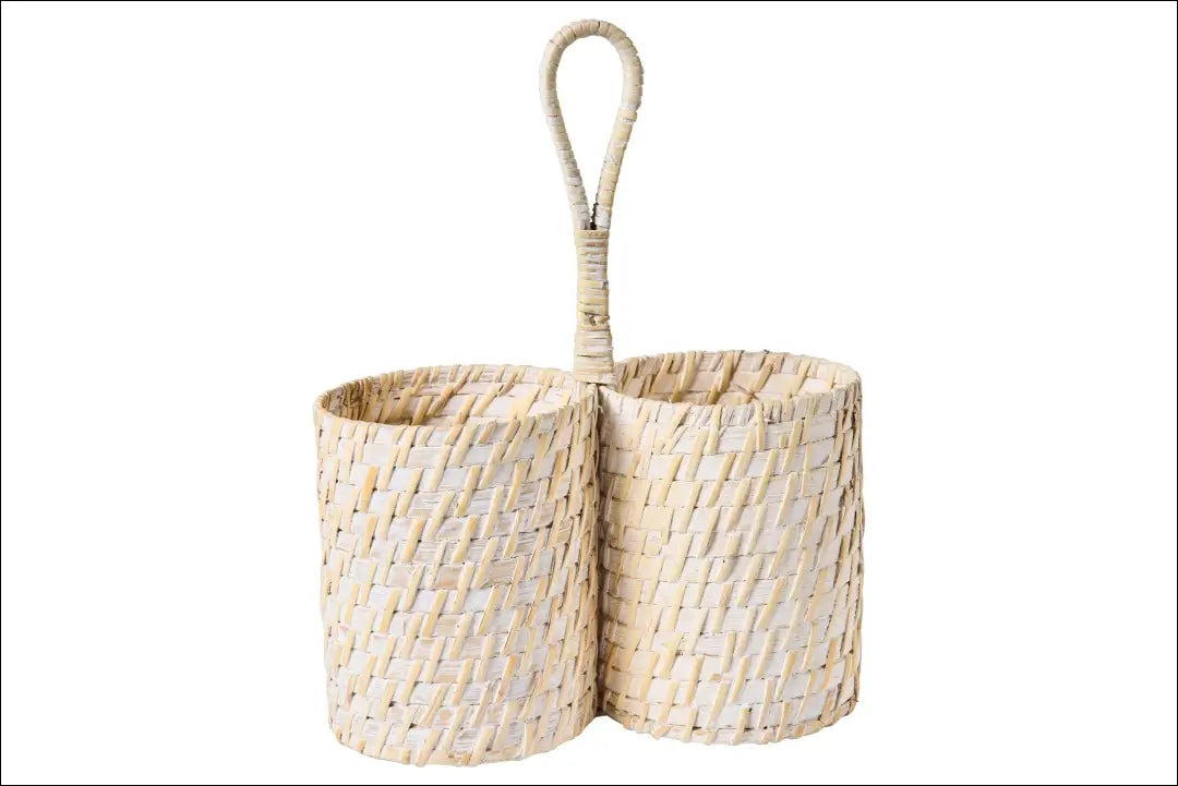 Krepšelis DI7246 - €12 Save 65% __label:Pristatymas 1-2 d.d., color-balta, color-smelio, dekoracijos, indai Balta