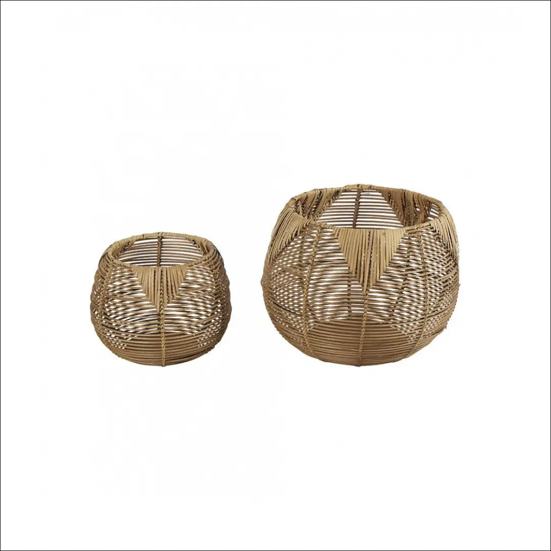 Krepšių komplektas (2vnt) DI6315 - €63 Save 65% 50-100, __label:Pristatymas 1-2 d.d., color-ruda, dekoracijos,