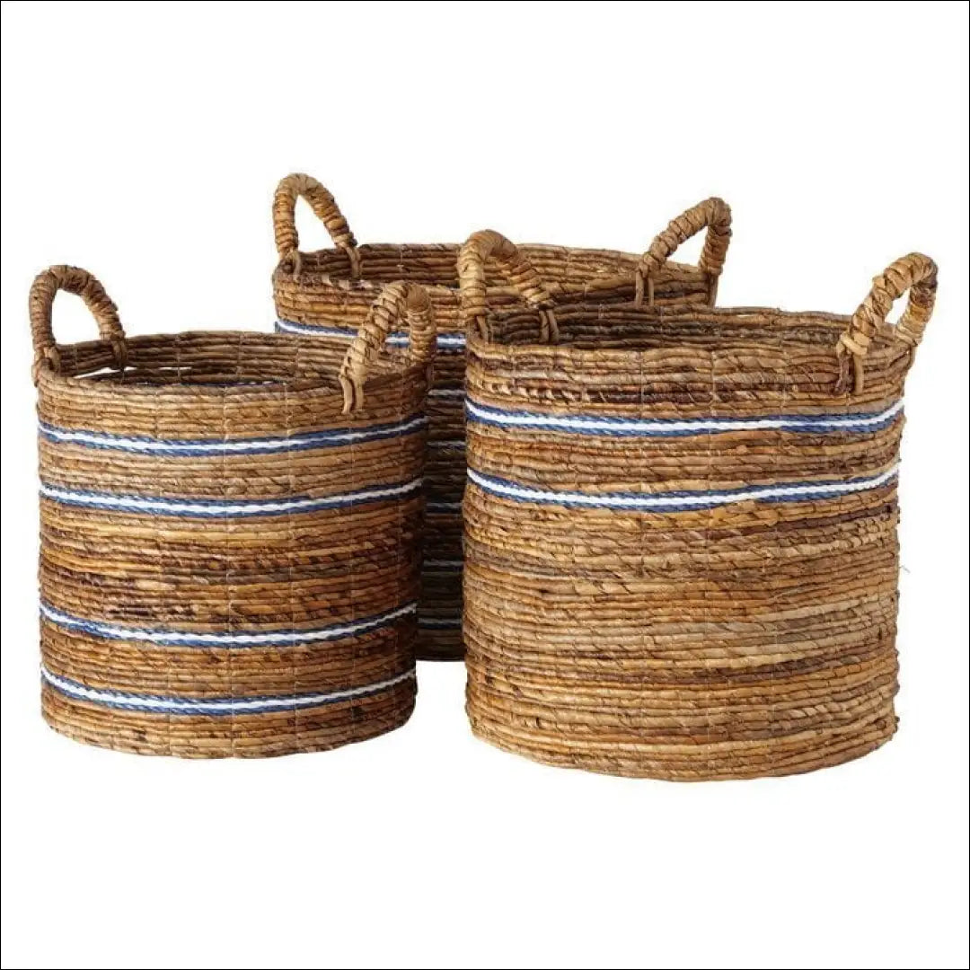 Krepšių komplektas (3vnt) DI6165 - €105 Save 65% 100-200, __label:Pristatymas 1-2 d.d., color-balta, color-melyna,