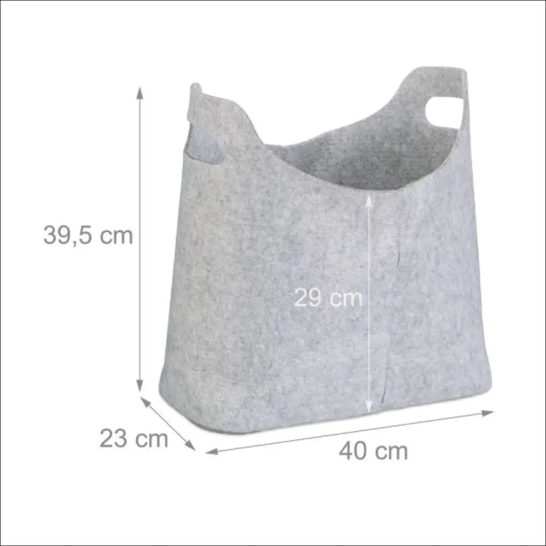 Krepšys iš veltinio DI9007 - €12 Save 50% __label:Pristatymas 1-2 d.d., color-pilka, dekoracijos, interjeras, kita Iki