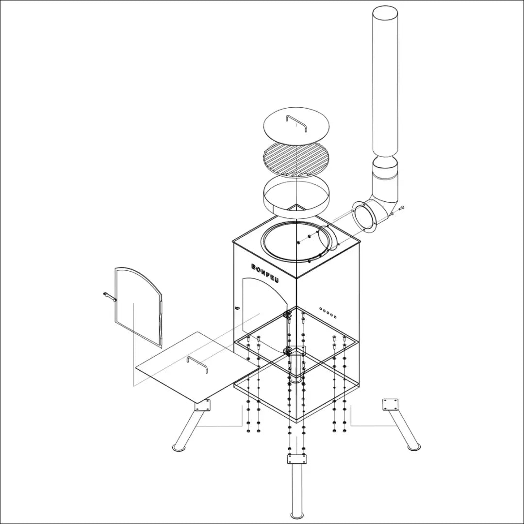 Krosnelė ’Bonfeu’ LI783 - €166 Save 50% 100-200, __label:Pristatymas 1-2 d.d., color-ruda, kita, lauko baldai €100