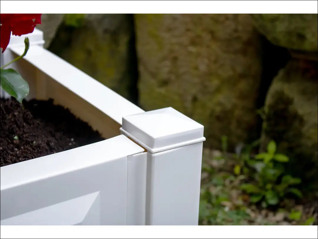 Kvadratinis baltas vazonas DA405 - €25 Save 50% 25-50, __label:Pristatymas 1-2 d.d., lauko baldai, lauko-kita to €50