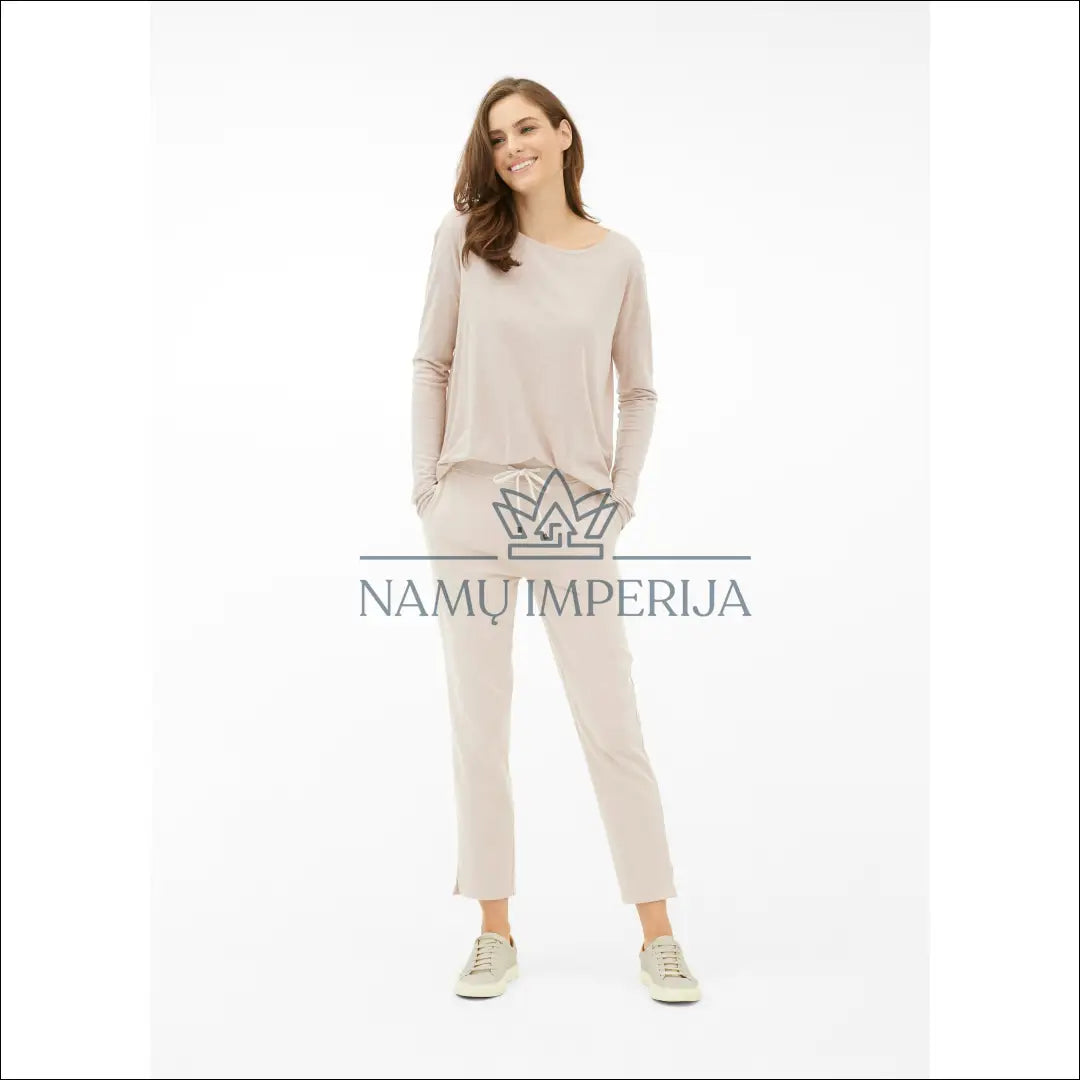 Laisvalaikio kelnės ’Juvia’ DI7648 - 25-50, __label:Pristatymas 1-2 d.d., color-kremas, color-smelio, drabuziai €25
