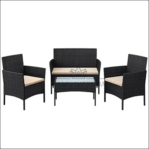 Lauko baldų komplektas (4 dalys) SM002 - €421 Save 30% __label:Pristatymas 5-14 d.d., color-pilka, color-smelio, lauko