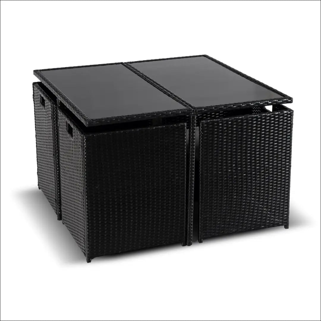 Lauko baldų komplektas juodos spalvos / kreminės TE1231 - €615 Save 15% __label:Pristatymas 5-14 d.d., elite, over-200,