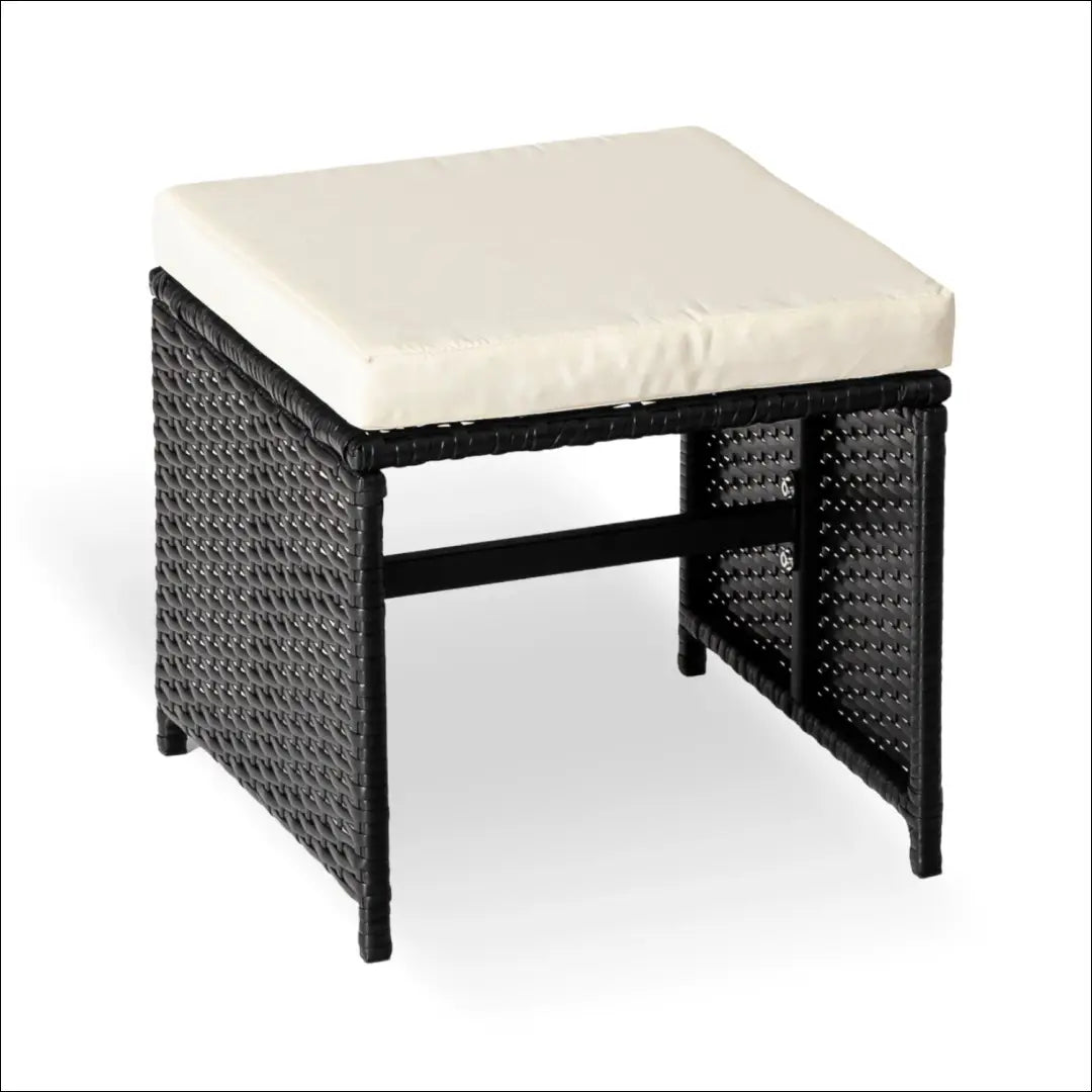 Lauko baldų komplektas juodos spalvos / kreminės TE1231 - €615 Save 15% __label:Pristatymas 5-14 d.d., elite, over-200,