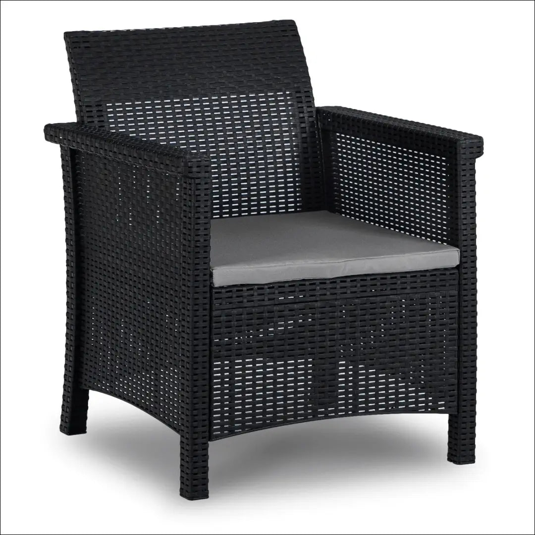 Lauko baldų komplektas juodos spalvos / pilkos TE1181 - €285 Save 15% __label:Pristatymas 5-14 d.d., elite, Meble
