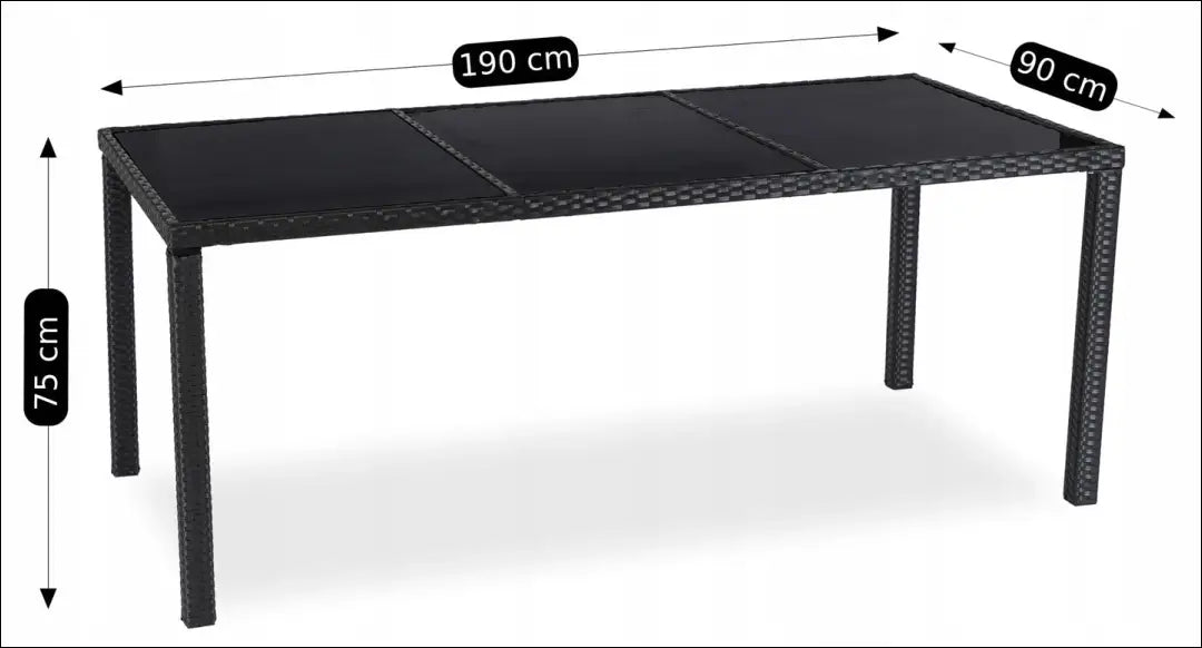 Lauko baldų komplektas juodos spalvos / smėlio TE548 - €820 Save 15% __label:Pristatymas 5-14 d.d., elite, over-200,