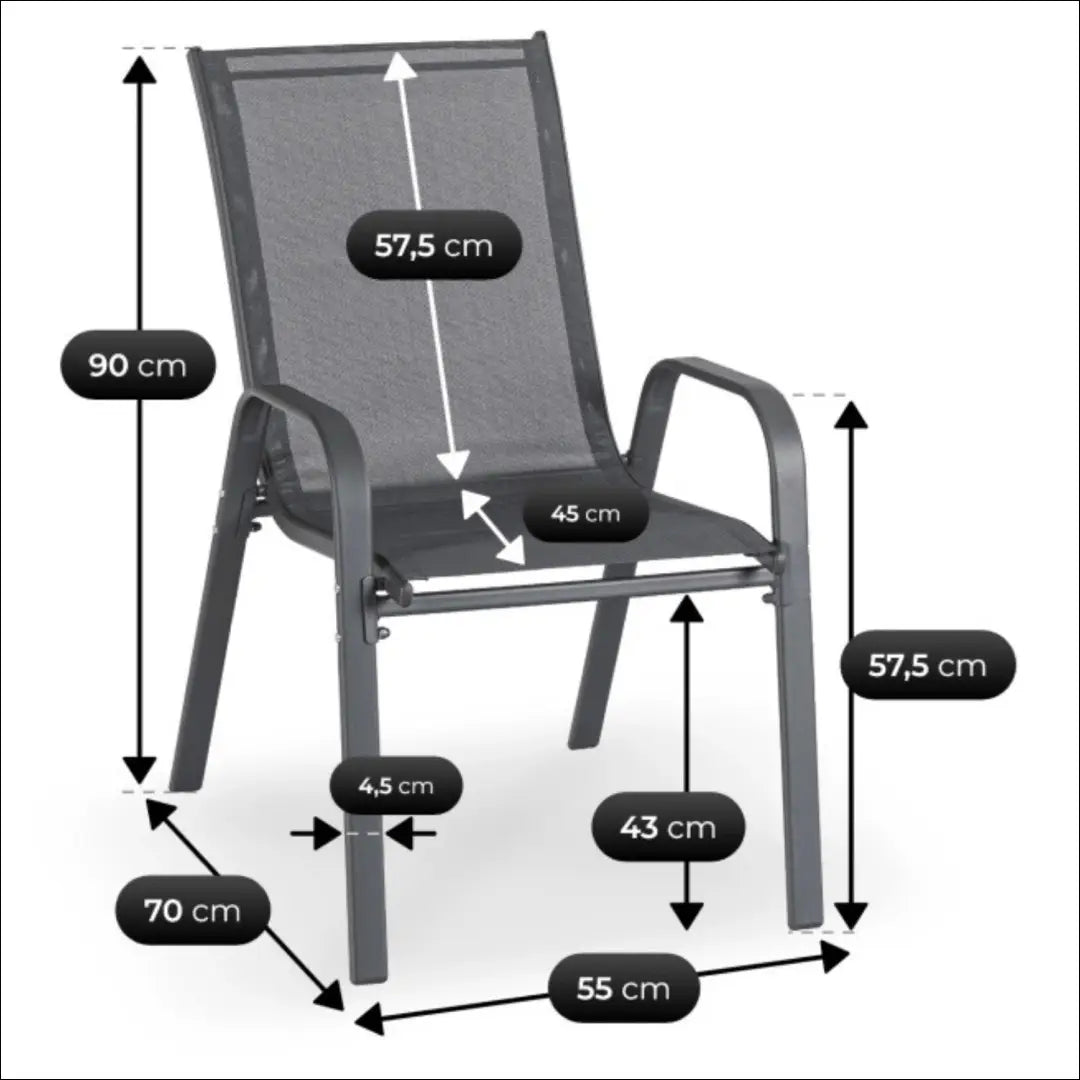 Lauko baldų komplektas juodos spalvos TE1225 - €229 Save 15% __label:Pristatymas 5-14 d.d., elite, over-200, uzsakomi