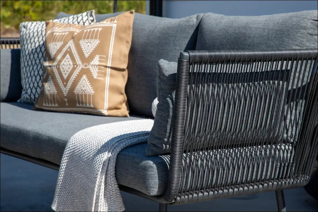 Lauko baldų komplektas LI559 - €346 Save 65% __label:Pristatymas 1-2 d.d., color-juoda, color-pilka, lauko baldai,