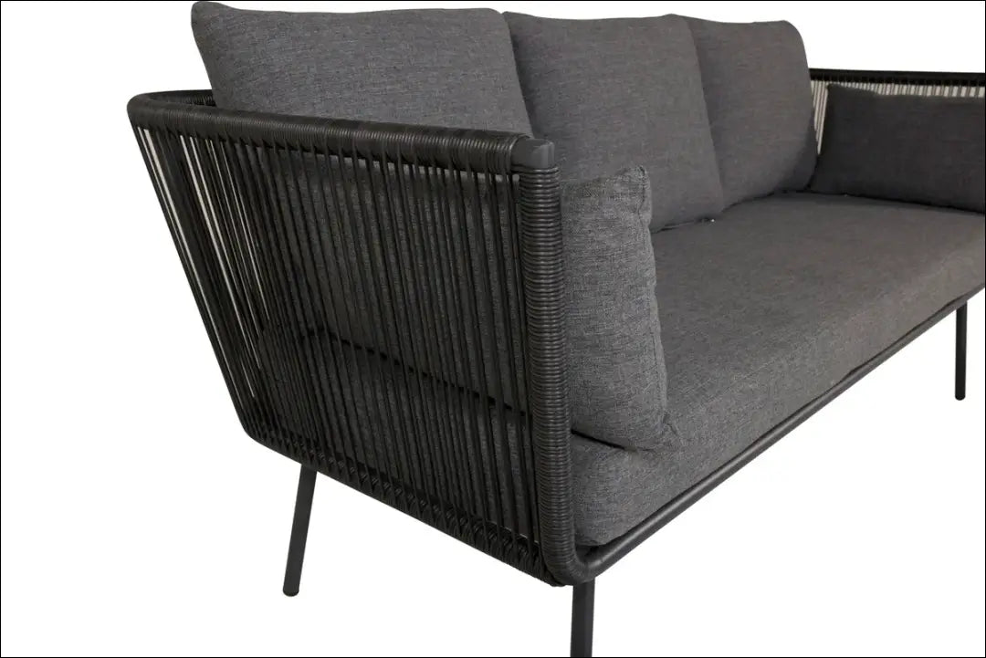 Lauko baldų komplektas LI559 - €346 Save 65% __label:Pristatymas 1-2 d.d., color-juoda, color-pilka, lauko baldai,