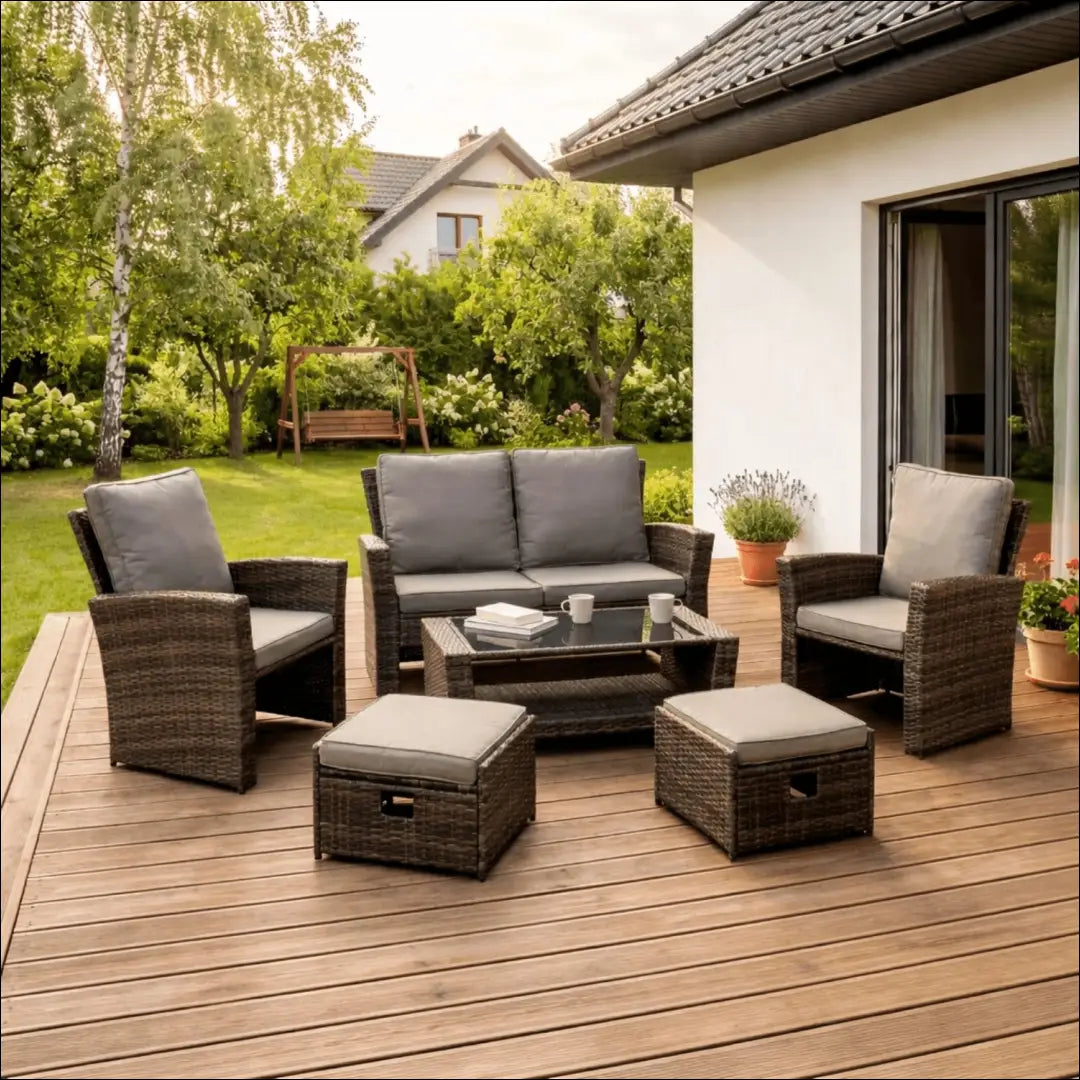 Lauko baldų komplektas pilkos spalvos TE1228 - €592 Save 15% __label:Pristatymas 5-14 d.d., elite, over-200, uzsakomi