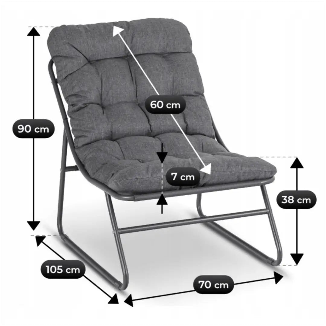 Lauko baldų komplektas pilkos spalvos TE1232 - €162 Save 15% 100-200, __label:Pristatymas 5-14 d.d., elite, uzsakomi