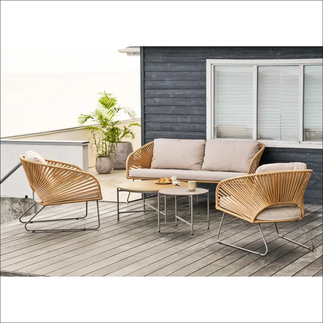 Lauko baldų komplektas smėlio spalvos RD1128 - €1,104 Save 15% __label:Pristatymas 5-14 d.d., Bežinė / smėlio,