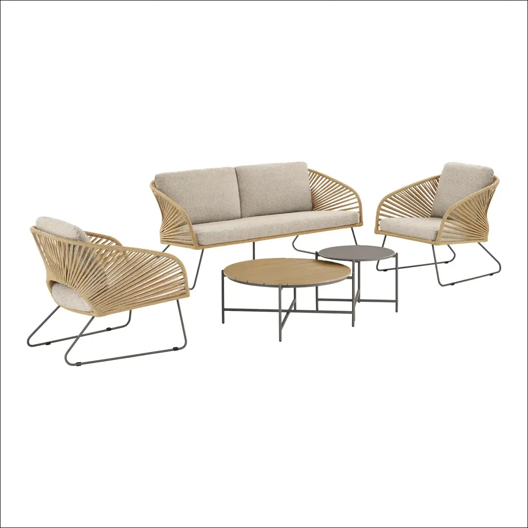 Lauko baldų komplektas smėlio spalvos RD1128 - €1,104 Save 15% __label:Pristatymas 5-14 d.d., Bežinė / smėlio,