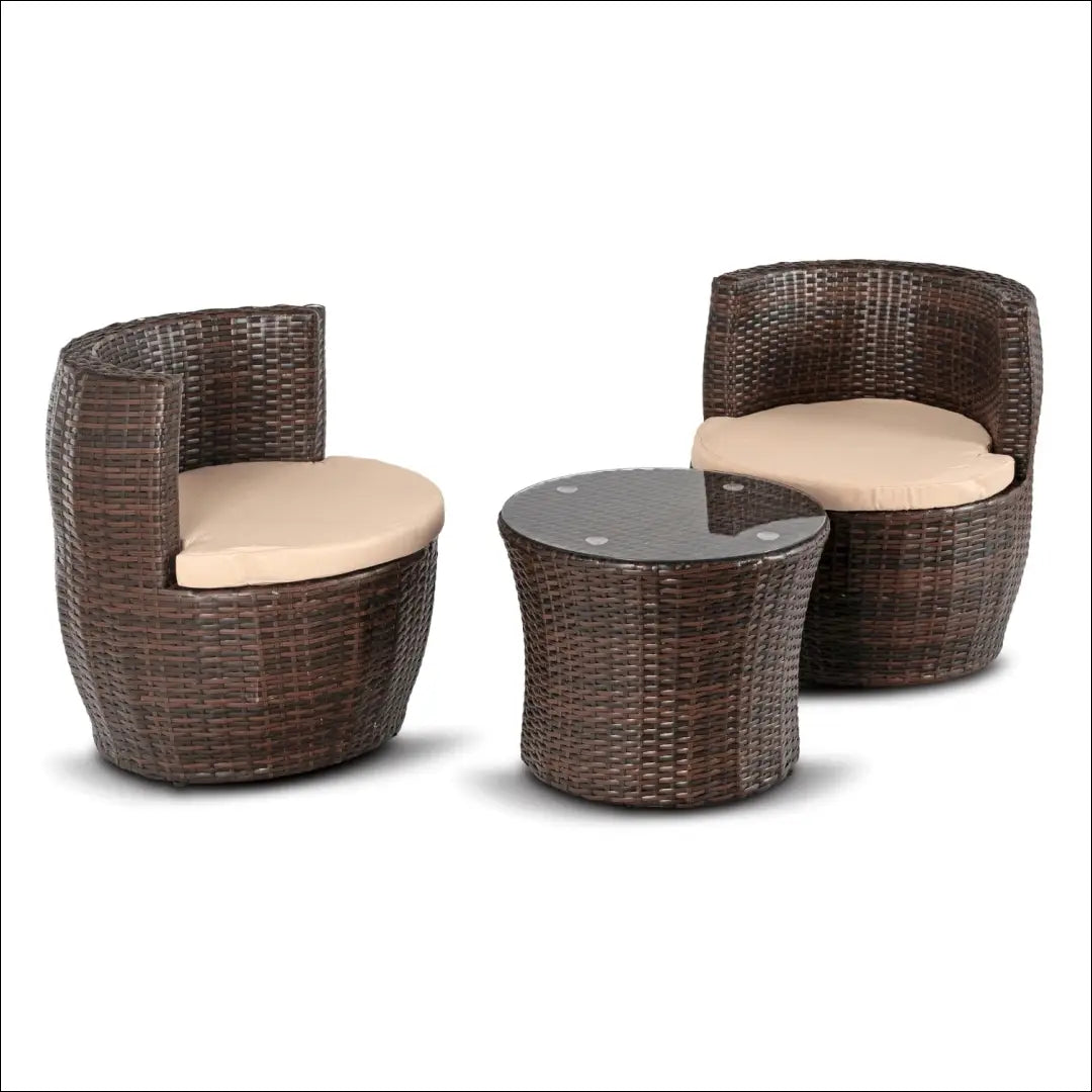 Lauko baldų komplektas smėlio spalvos / rudos TE1206 - €260 Save 15% __label:Pristatymas 5-14 d.d., elite, Meble