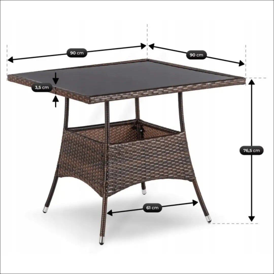 Lauko baldų komplektas smėlio spalvos / rudos TE1209 - €390 Save 15% __label:Pristatymas 5-14 d.d., elite, over-200,