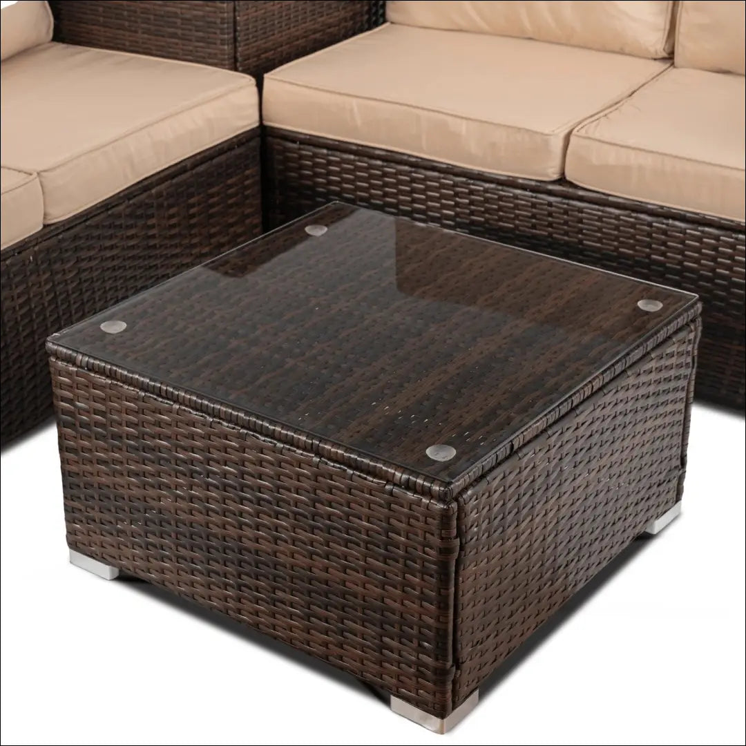 Lauko baldų komplektas smėlio spalvos / rudos TE1212 - €469 Save 15% __label:Pristatymas 5-14 d.d., elite, Meble