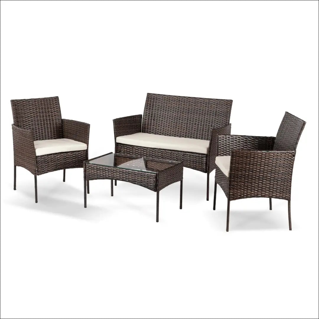 Lauko baldų komplektas smėlio spalvos / rudos TE1219 - €181 Save 15% 100-200, __label:Pristatymas 5-14 d.d., elite,