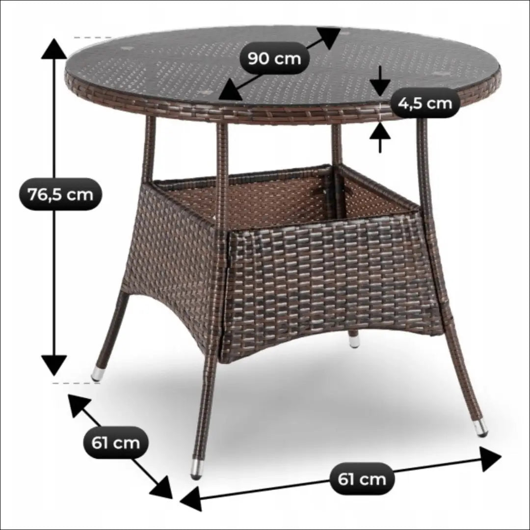 Lauko baldų komplektas smėlio spalvos / rudos TE1235 - €416 Save 15% __label:Pristatymas 5-14 d.d., elite, over-200,