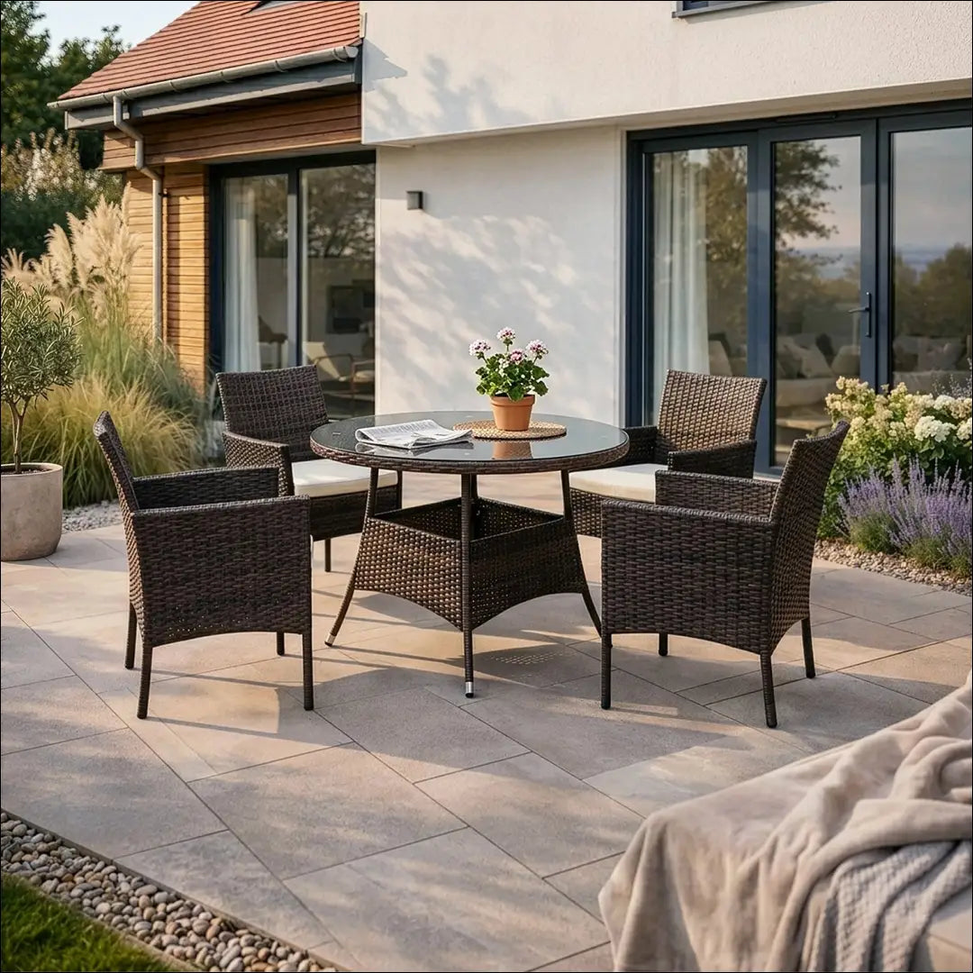 Lauko baldų komplektas smėlio spalvos / rudos TE1235 - €416 Save 15% __label:Pristatymas 5-14 d.d., elite, over-200,
