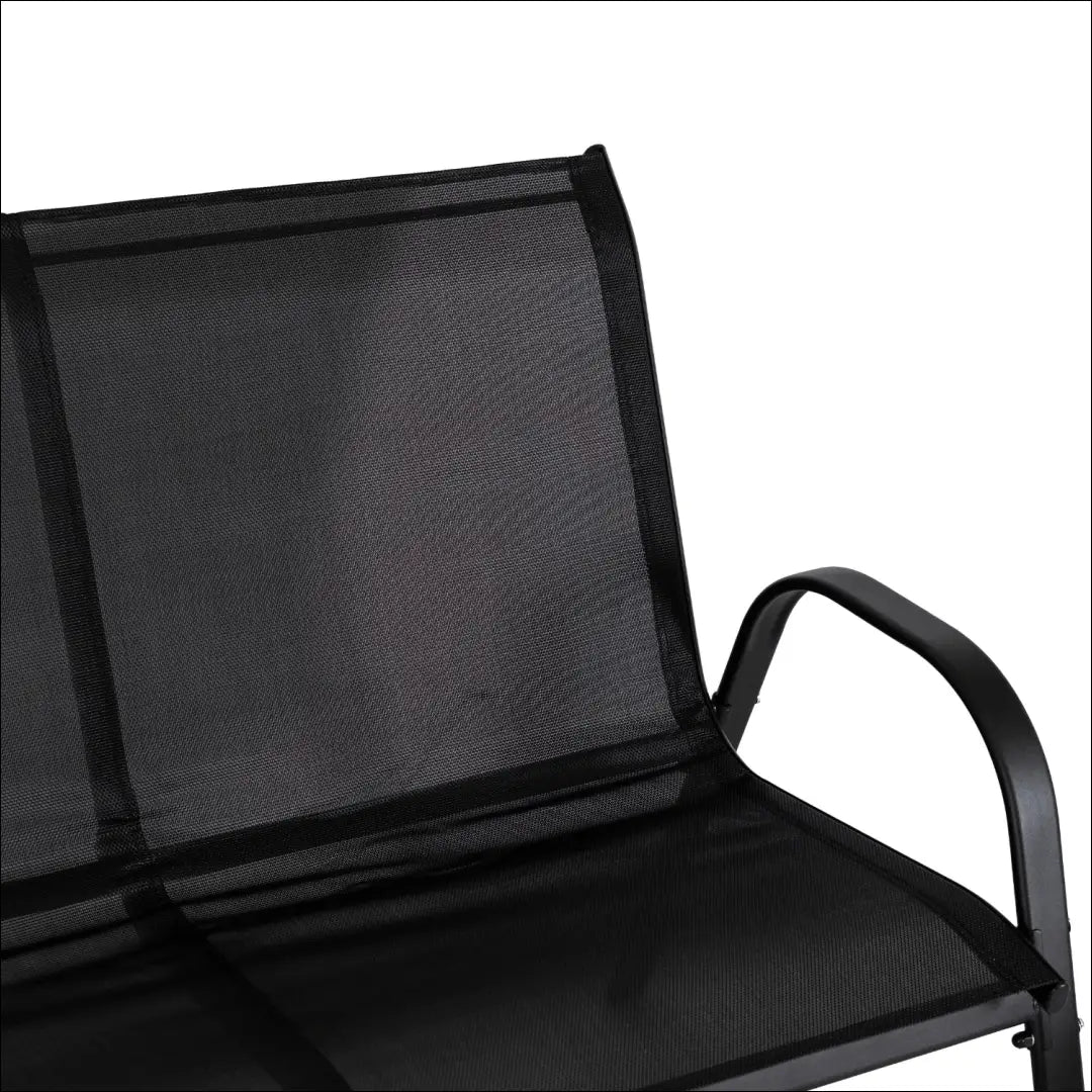 Lauko baldų komplektas su tinklelio atlošu juodos spalvos TE545 - €124 Save 15% 100-200, __label:Pristatymas 5-14 d.d.,