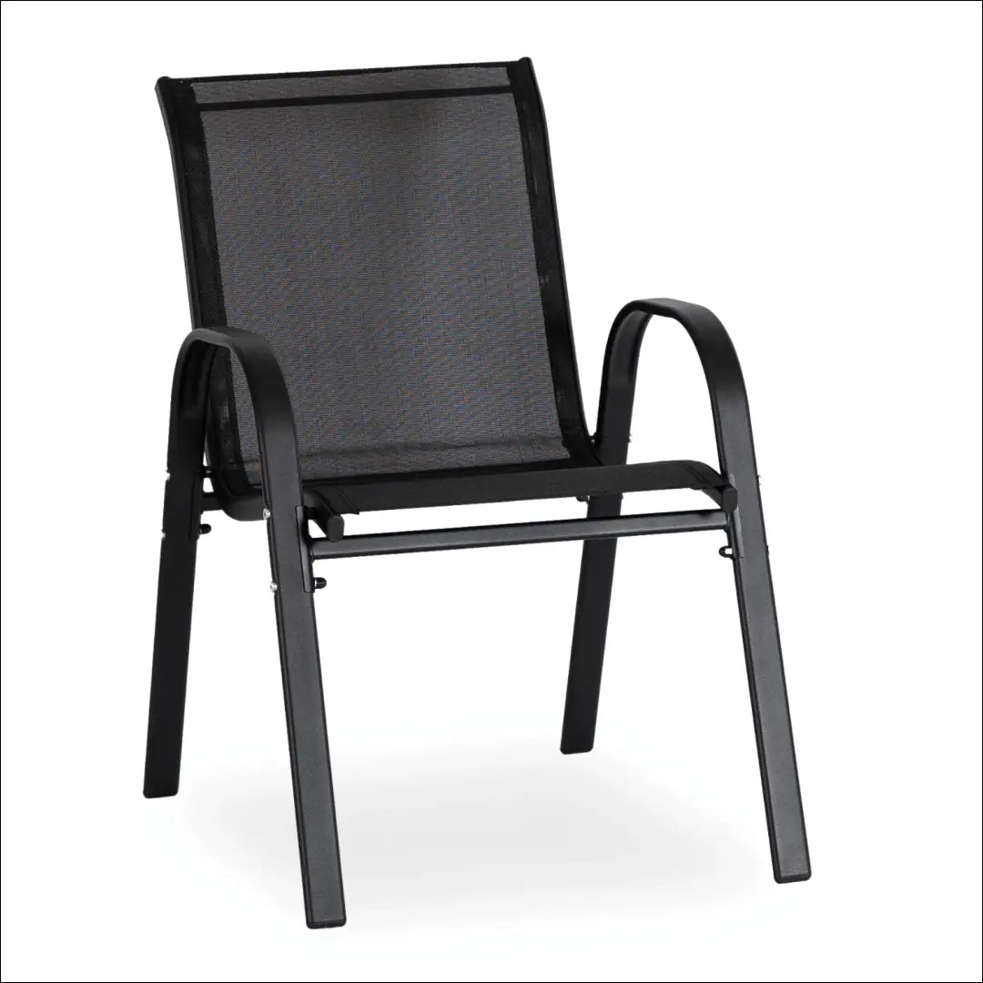 Lauko baldų komplektas su tinklelio atlošu juodos spalvos TE545 - €124 Save 15% 100-200, __label:Pristatymas 5-14 d.d.,