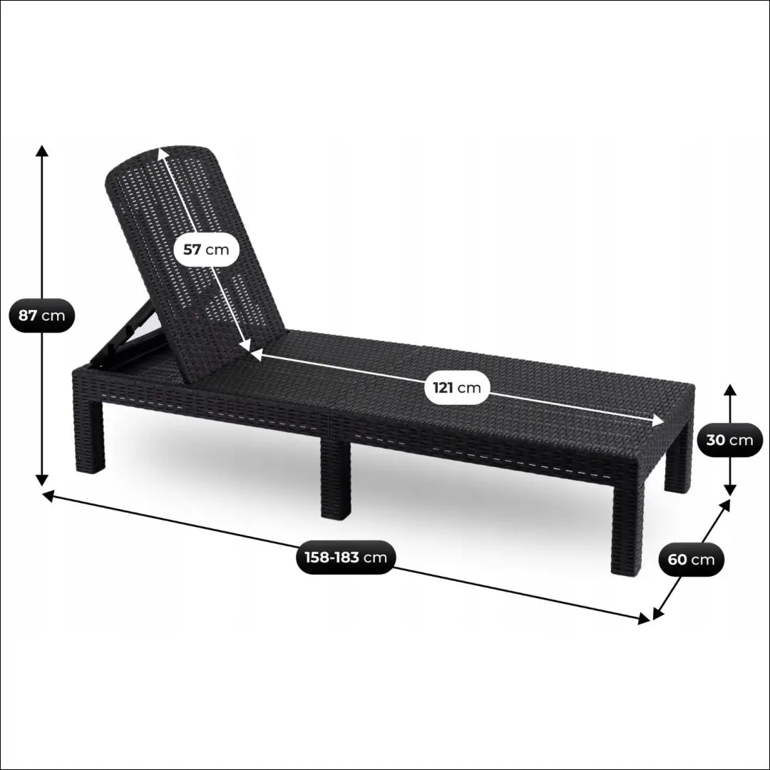 Lauko fotelis iš ratano juodos spalvos TE535 - €92 Save 15% 50-100, __label:Pristatymas 5-14 d.d., elite, Meble