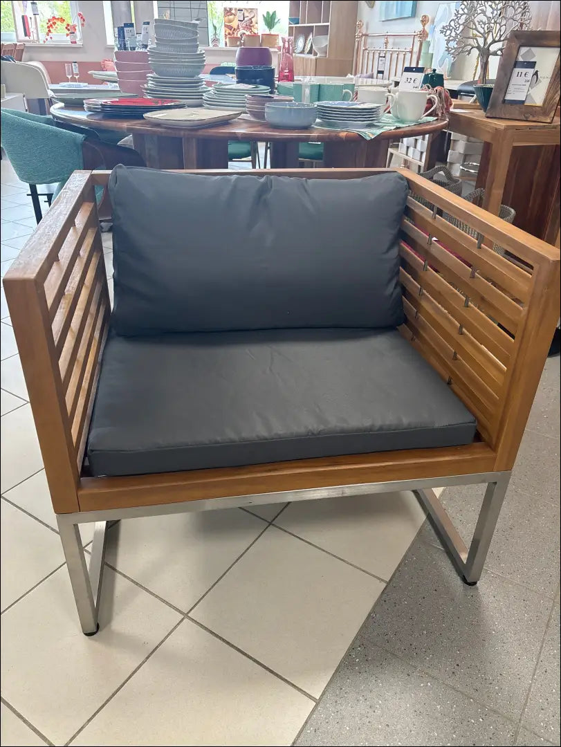 Lauko fotelis LI714 - €214 Save 50% __label:Pristatymas 1-2 d.d., color-pilka, color-ruda, lauko baldai,