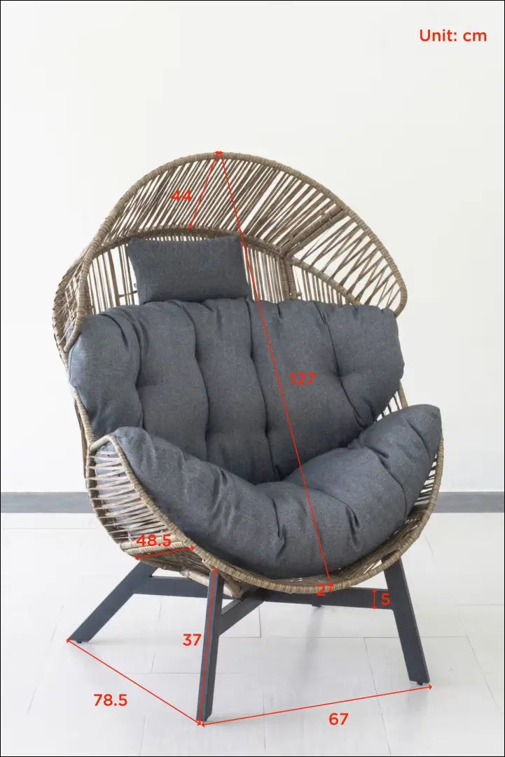 Lauko fotelis LI869 - €290 Save 50% __label:Pristatymas 1-2 d.d., color-juoda, color-pilka, color-smelio, lauko baldai