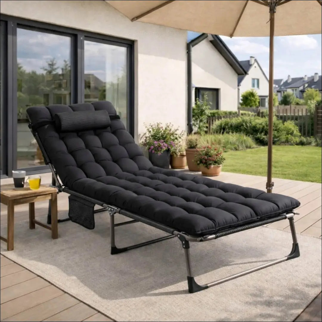 Lauko gultas su audiniu juodos spalvos TE477 - €54 Save 15% 50-100, __label:Pristatymas 5-14 d.d., elite, Meble