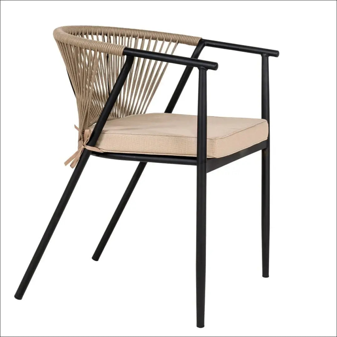 Lauko kėdė LI535 - €64 Save 60% 50-100, __label:Pristatymas 1-2 d.d., color-juoda, color-smelio, lauko baldai €50