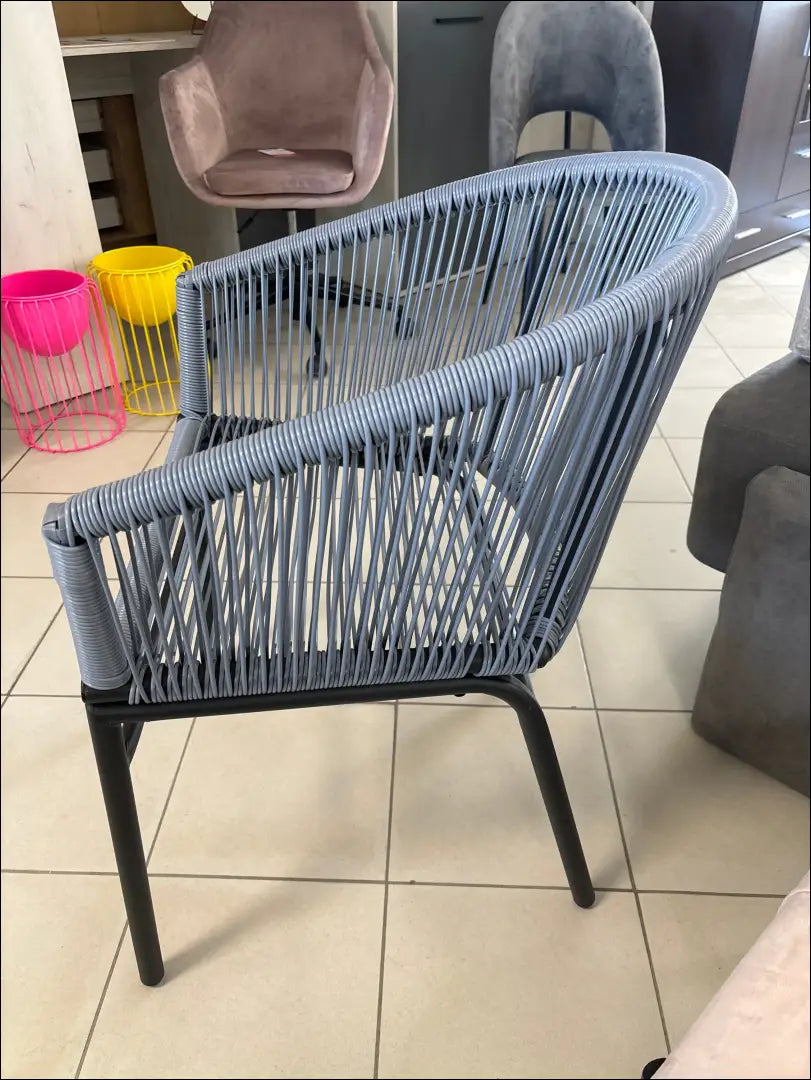 Lauko kėdė LI610 - €58 Save 50% 50-100, __label:Pristatymas 1-2 d.d., color-juoda, color-pilka, lauko baldai Pilka