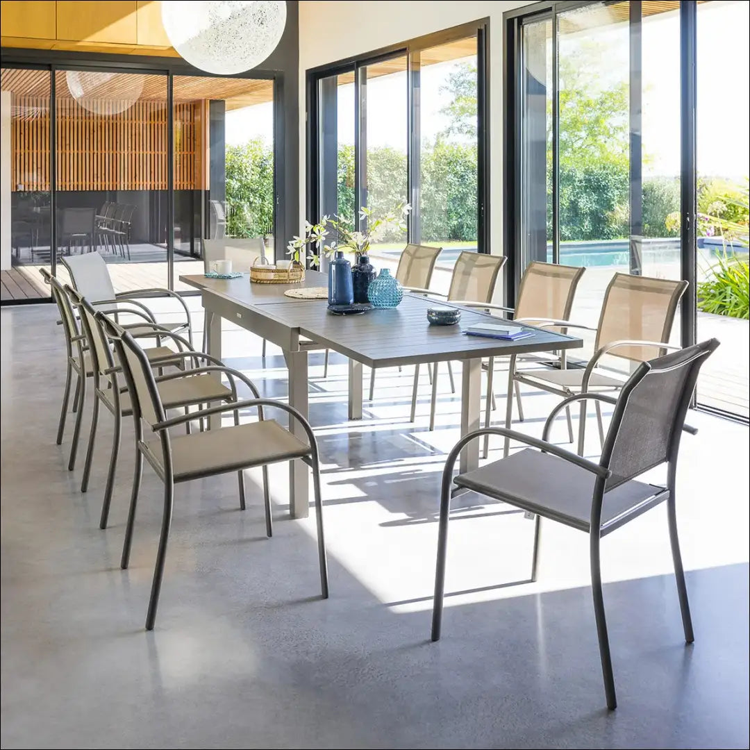 Lauko kėdė LI804 - €62 Save 50% 50-100, __label:Pristatymas 1-2 d.d., color-juoda, color-pilka, lauko baldai €50