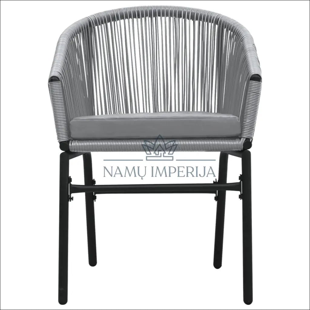 Lauko kėdė su paminkštinimu LI591 - €64 Save 50% 50-100, __label:Pristatymas 1-2 d.d., color-juoda, color-pilka, lauko